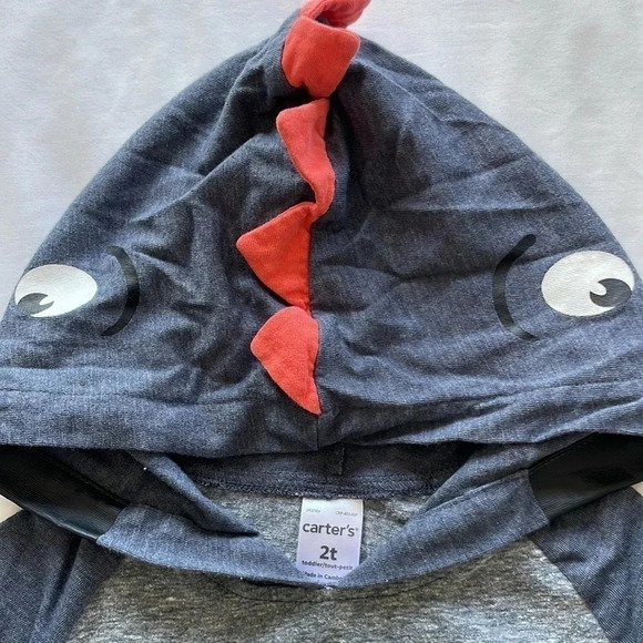 Carter’s Shark Shirt with Hood - Picture 5 of 11